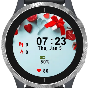 Table Heart Garmin watch face preview