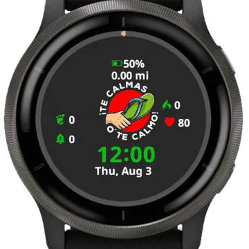 Te Calmas Garmin watch face preview