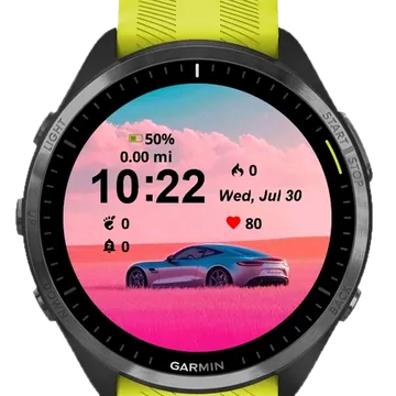 Tesla Garmin watch face preview