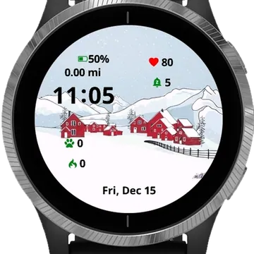 Thanksgiving home decor Garmin watch face preview