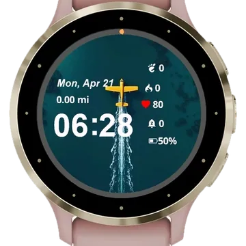 The Air Plane Garmin watch face preview