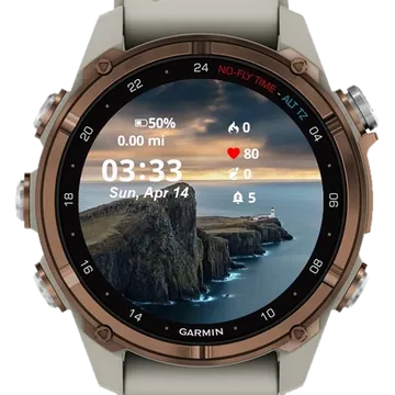 The Alcatraz Garmin watch face preview