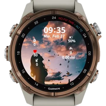 The beauty of a day Garmin watch face preview