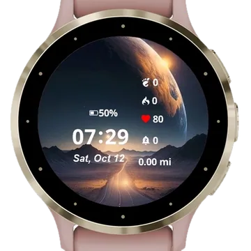 The Beauty of a Nighttime Garmin watch face preview