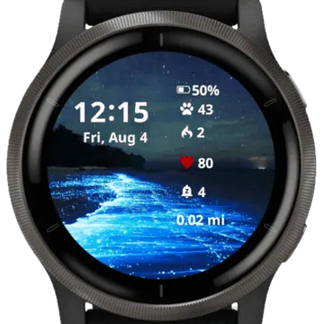 The Blue Water Garmin watch face preview