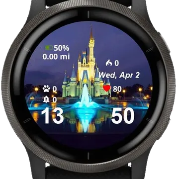 The Castle Garmin watch face preview