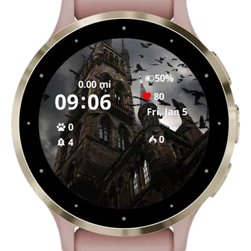 The Castle Garmin watch face preview