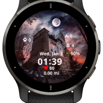 The Castle Garmin watch face preview
