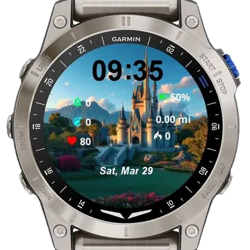 The Castle Garmin watch face preview