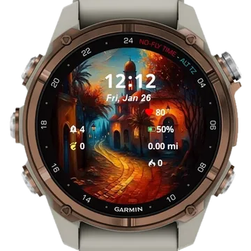 The church Garmin watch face preview