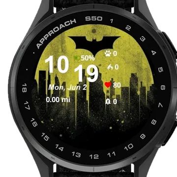 The Dark Knight Garmin watch face preview