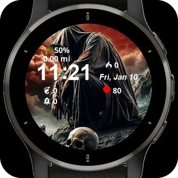 The Dark Man Garmin watch face preview