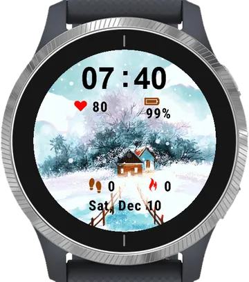 The Enchanted House Garmin watch face preview