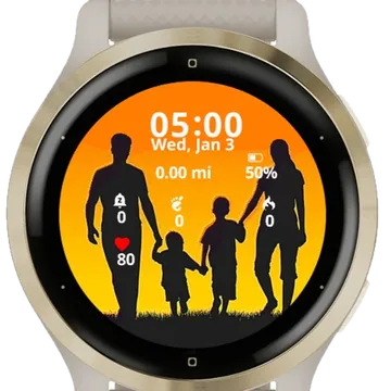 The Family Garmin watch face preview