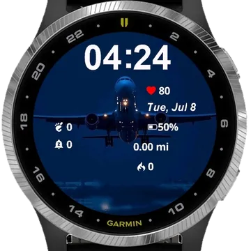 The Flight Garmin watch face preview