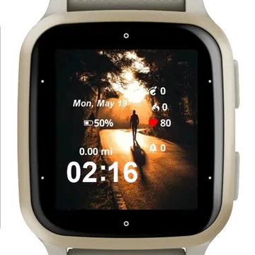The Golden Path Garmin watch face preview