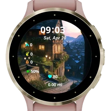 The House In City Garmin watch face preview
