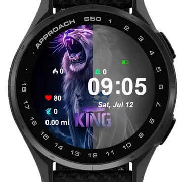 The King Garmin watch face preview
