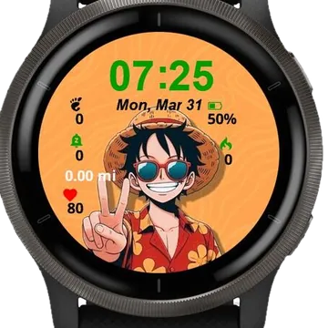 The King Of Pirates Garmin watch face preview
