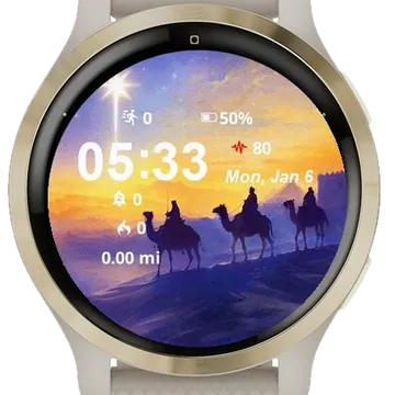 The King Garmin watch face preview