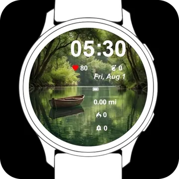 The Lake Garmin watch face preview