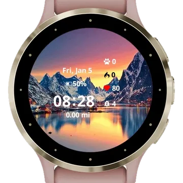 The Lake Garmin watch face preview
