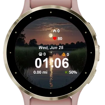 The Lake Garmin watch face preview