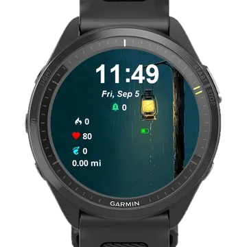 The Lighting Garmin watch face preview