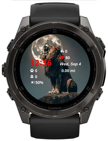 The Lion Garmin watch face preview