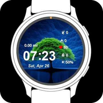 The Lone Tree Garmin watch face preview