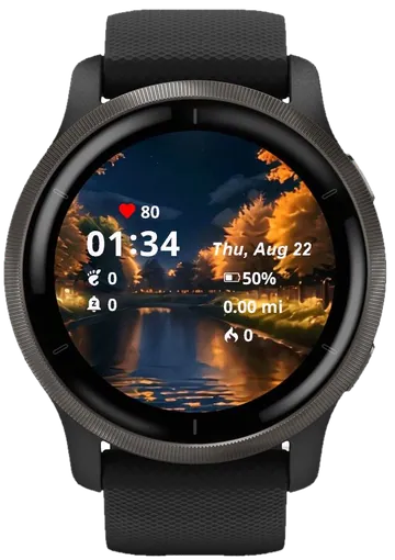 The Night Outside Garmin watch face preview