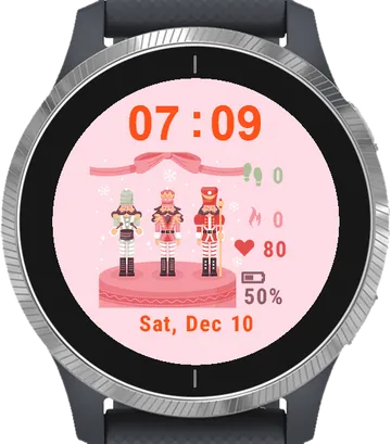 The Nutcracker Garmin watch face preview