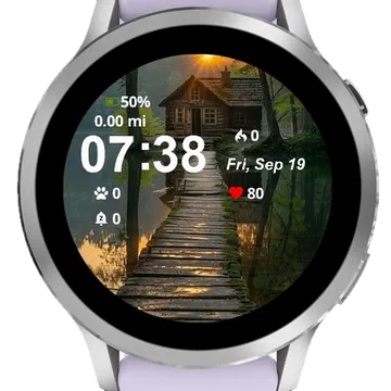 The Path Cabin Garmin watch face preview