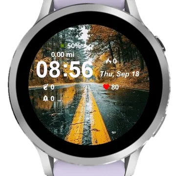The Road Garmin watch face preview