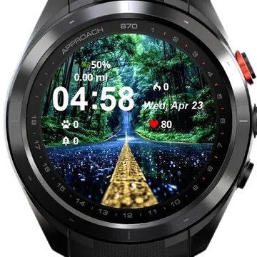 The Road Garmin watch face preview