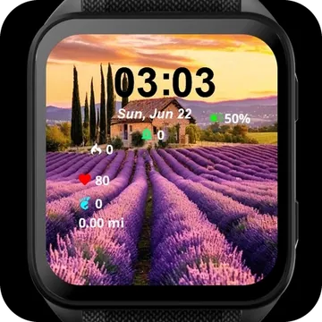 The Rural Landscape Garmin watch face preview