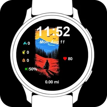 The Samurai Garmin watch face preview