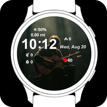 The Silent Note Garmin watch face preview