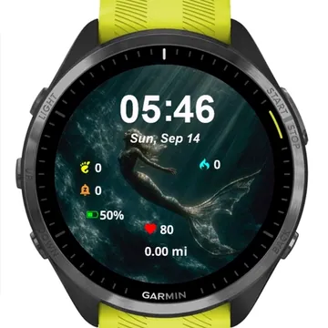 The Siren Garmin watch face preview