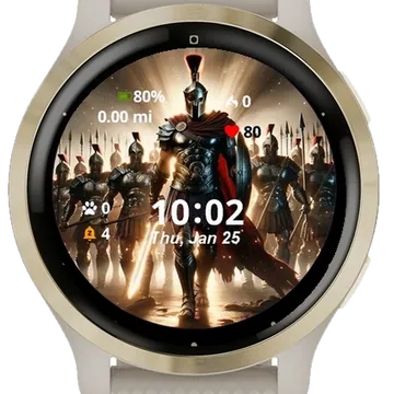 The spartan Garmin watch face preview