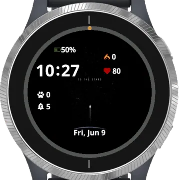 The Star Garmin watch face preview