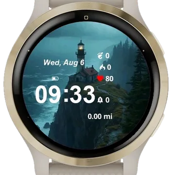 The Storm Garmin watch face preview