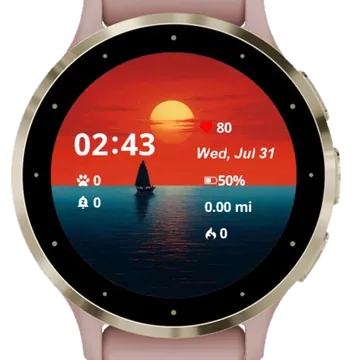 The Sun Garmin watch face preview