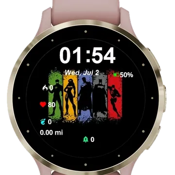 The Team Garmin watch face preview