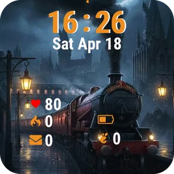 The Train Garmin watch face preview