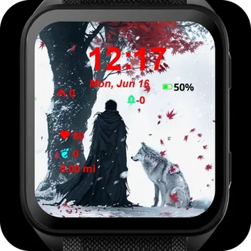 The Warrior Garmin watch face preview