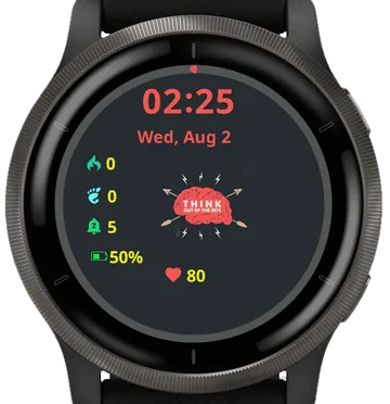 Think out of the box Garmin watch face preview