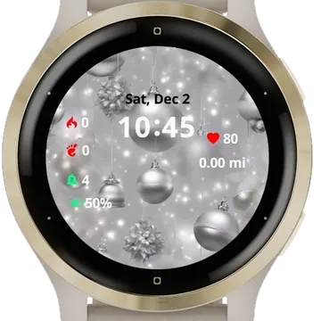 Tinsel Tidings Garmin watch face preview