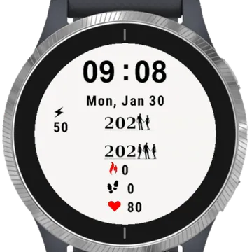 Together Always Garmin watch face preview
