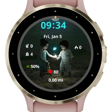 Together forever Garmin watch face preview